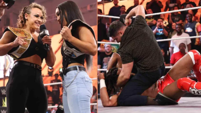 Jordynne Grace und Ethan Page schlagen bei WWE NXT auf / Fotos: (c) WWE