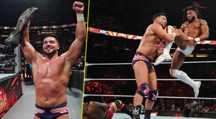 Definition von "glücklicher Sieger": Ethan Page / WWE NXT "Heatwave" / 7. Juli 2024 / Foto: (c) WWE
