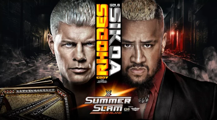 Solo Sikoa forder Undisputed-WWE-Champion Cody Rhodes beim WWE SummerSlam 2024