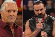 Bret Hart und Drew McIntyre bei WWE Raw in Calgary / (c) 2024 WWE